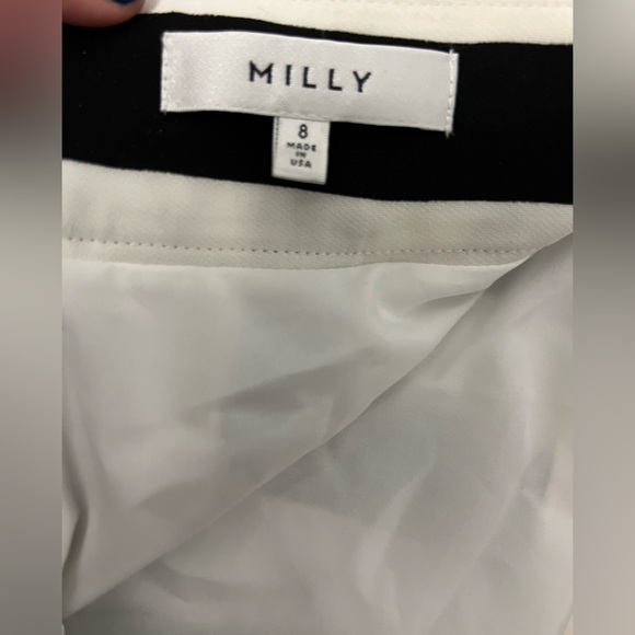 Milly Off-Shoulder Black and White Stripe Top - Picture 5 of 6